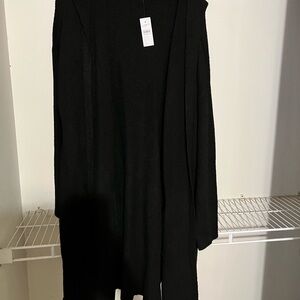 LOFT Black Open-Front Women's Sweater Cardigan